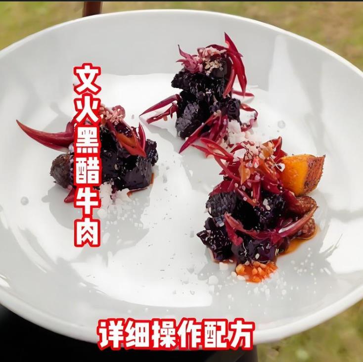精美特色凉菜文火黑醋牛肉制作技术视频教程